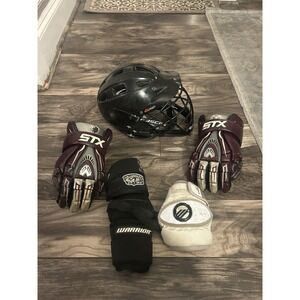 Lacrosse Bundle‎ Helmet, Gloves And Guards - medium - Good Practice Gear